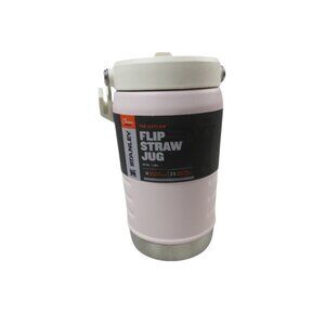 Stanley Iceflow Flip Straw Water Bottle White Stainless Steel Carry Handle 40oz